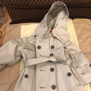 Children Burberry Hooded trench signature lining